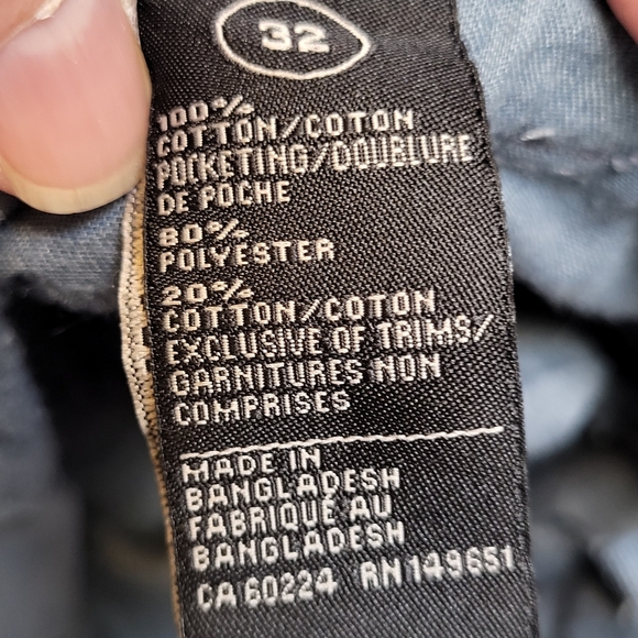 Buffalo David Bitton Pewter Blue Cargo Shorts Casual Style - Size 32 - Picture 4 of 4